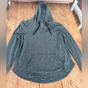 Market & Spruce Heathered Green Moisture-wicking Hoodie size S LIKE NEW